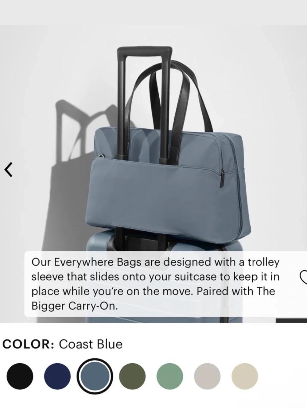 NEW Away Duffel Bag IN Coast Blue First Edition